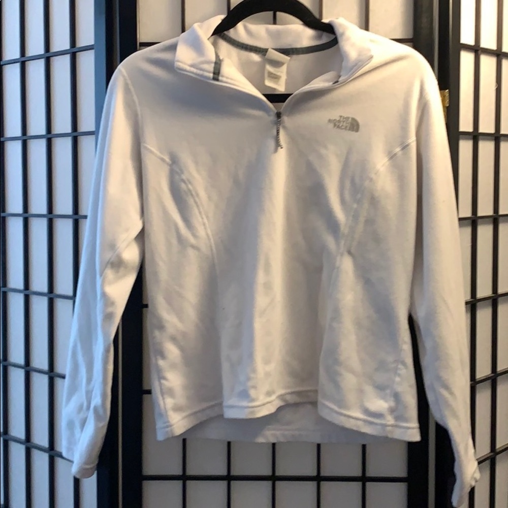 White North Face fleece